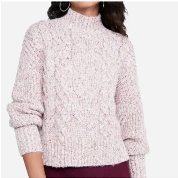 Express Sweaters - EXPRESS Chunky Cable Knit Marled Sweater